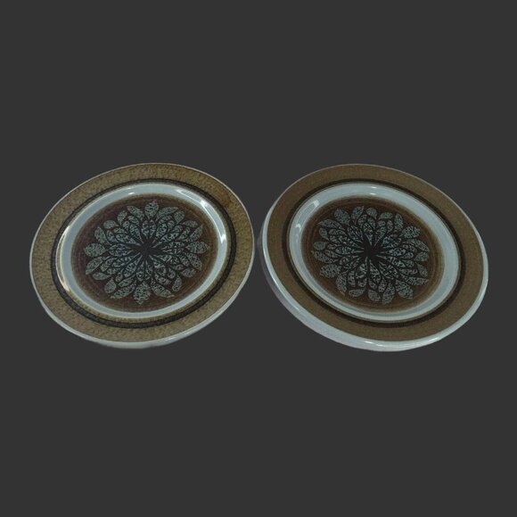 Set Of 2 Franciscan Earthernware Nut Tree Salad Plates 8” - Picture 2 of 3